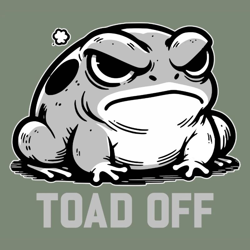 Vintage Frog Toad Meme Grumpy Frog Don't Toad Me