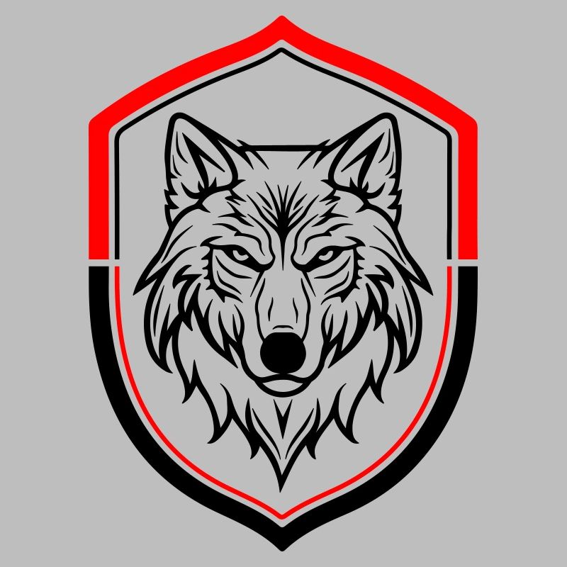 Wolf Symbol Head Shield