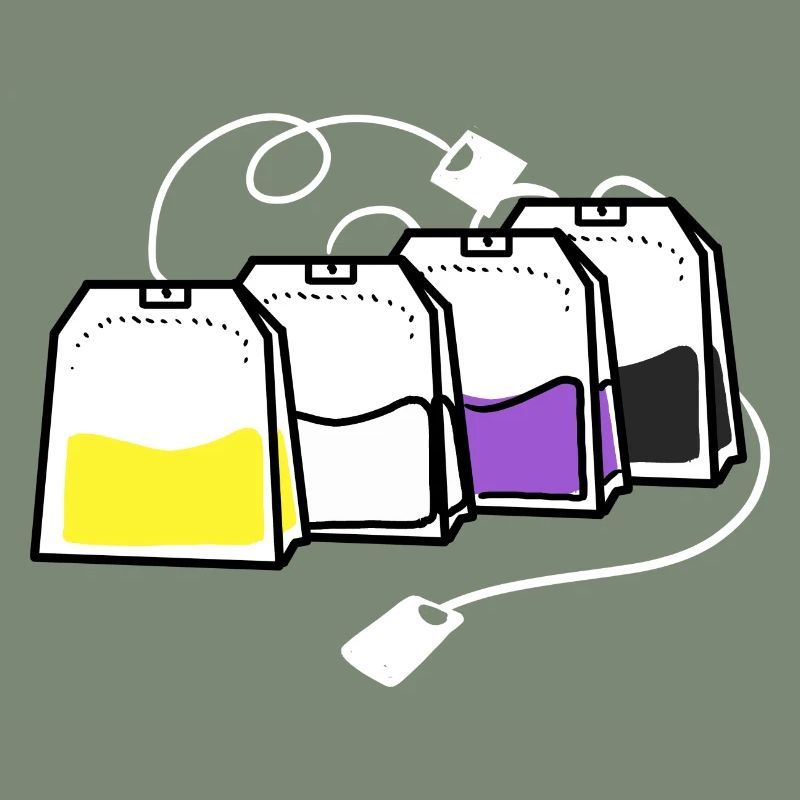 Nonbinary Pride Tea Bag Nonbinary Pride