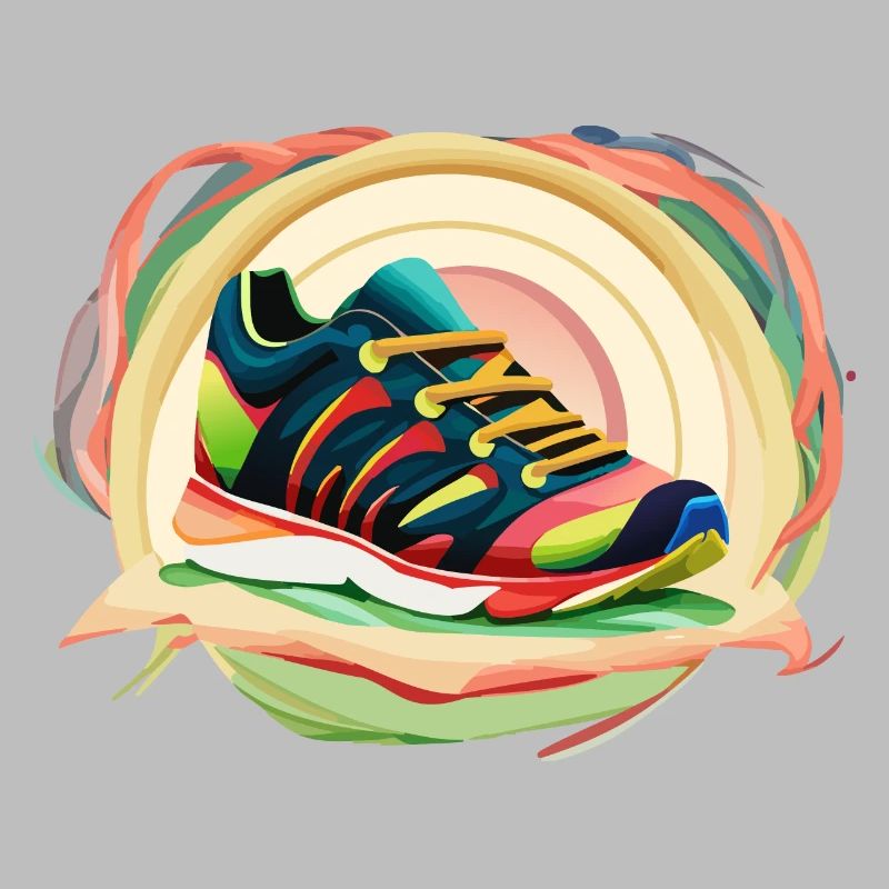 Chaussures de course colorées