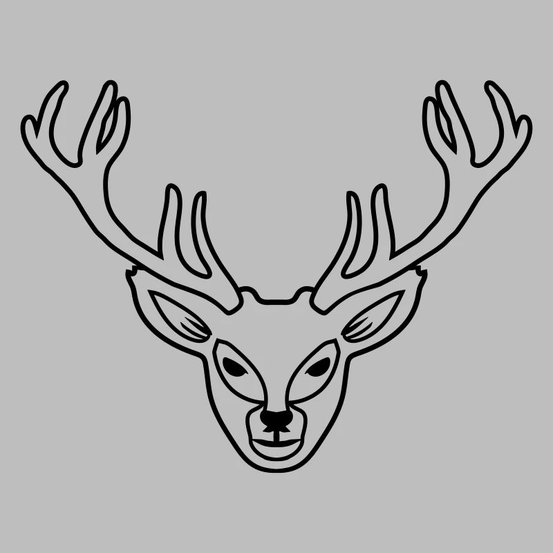 bois mignon de cerf de mur de visage mignon