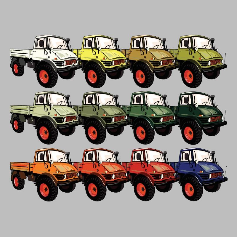 Farbpalette Unimog - Oldtimer - Regenbogen anders