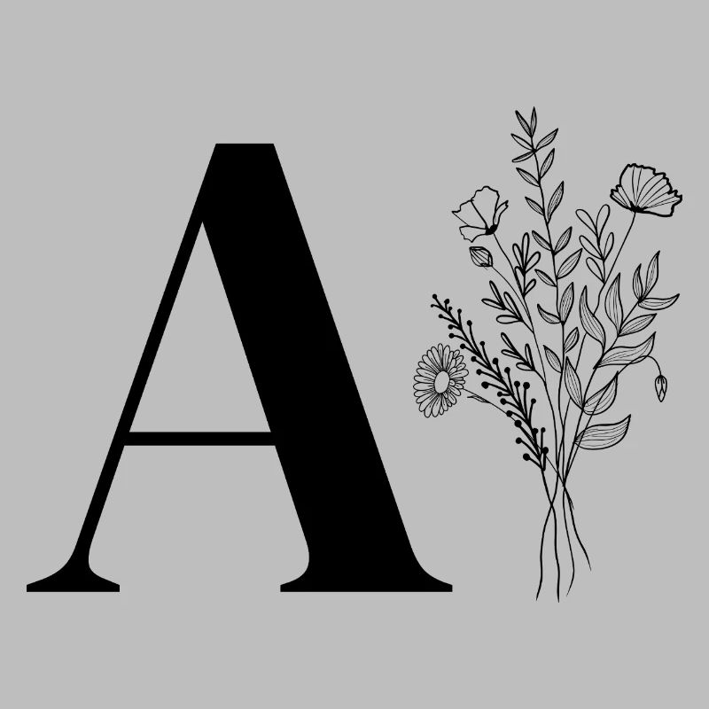 Lette a fleurs minimalistes
