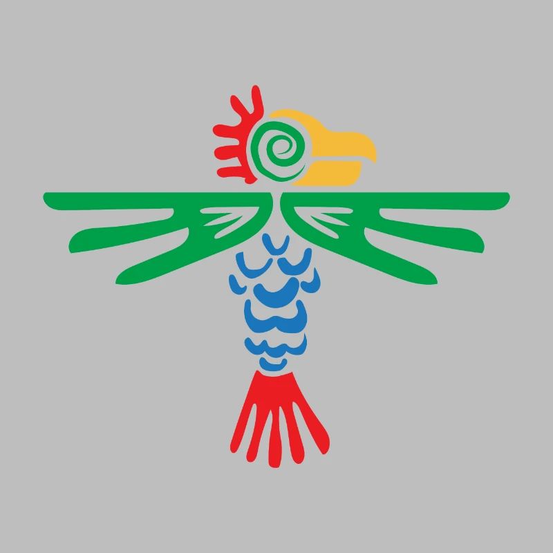 Idée de cadeau de conception tribale aigle symbole aztèque