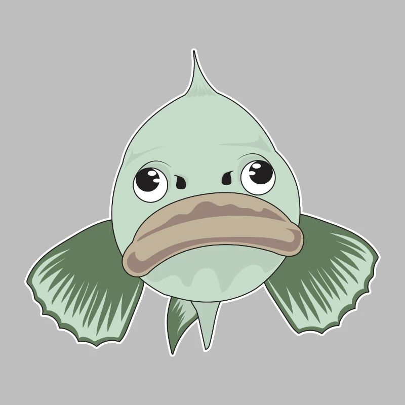 Grumpy Fish Emotion Aquarium Idée cadeau drôle