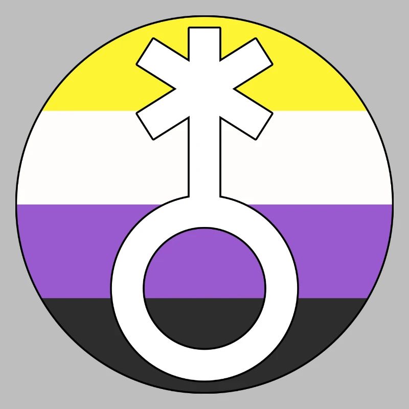 Symbol Nonbinary Non-Binary Nonbinary Gender