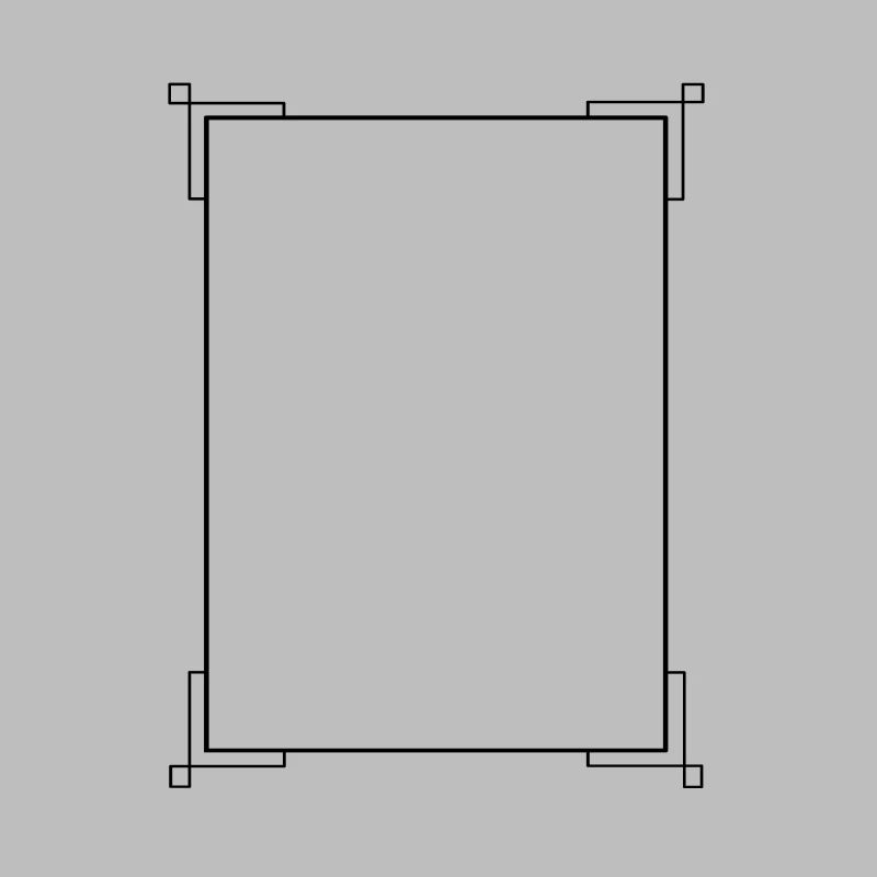 Black border with lines basic text