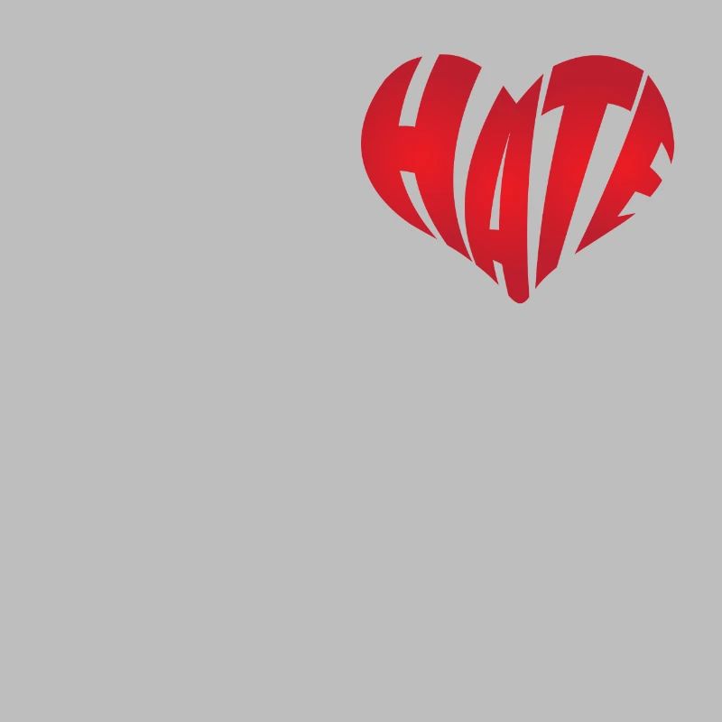 No Hate Dislike Stop Hate Anti Hate
