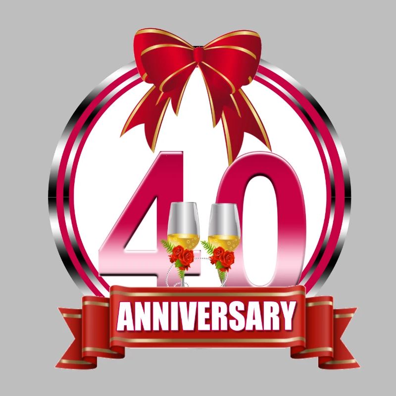 40th wedding Anniversary Ruby wedding anniversary