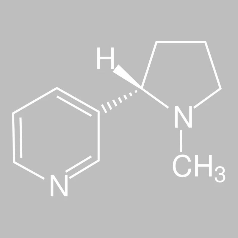 Formule structurale à la nicotine