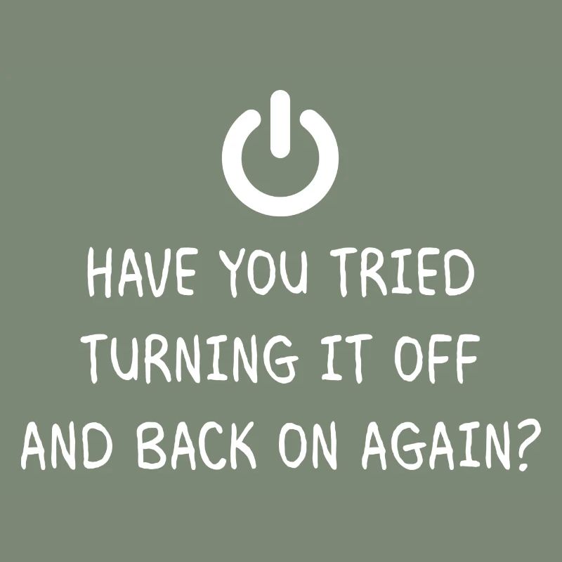 Turning it off Programming Informatik Geschenk