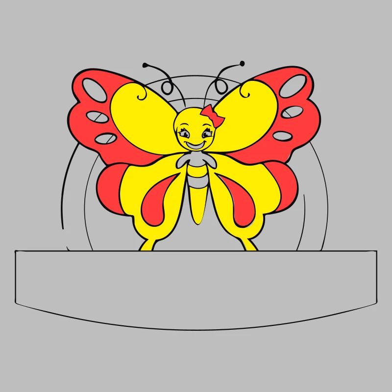 papillon coloré | Champ d’écriture >vectorgraphique