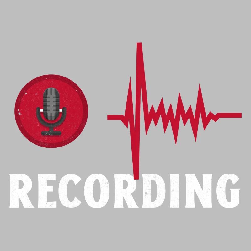 Recording. Cool Microphone Recording Studio