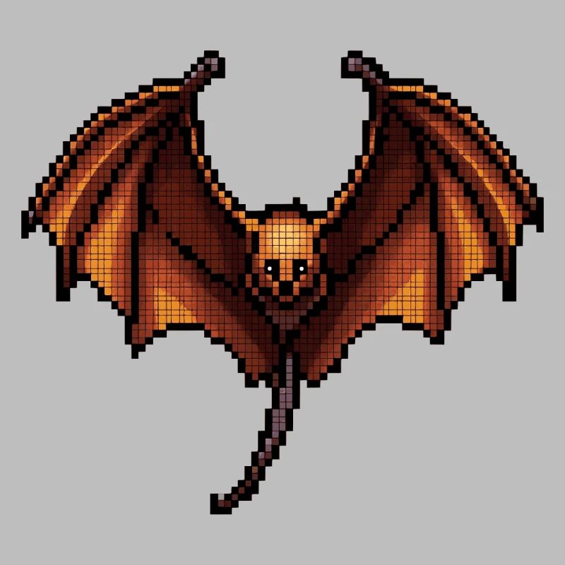 Flying fox dans des graphismes rétro 8 bits classiques