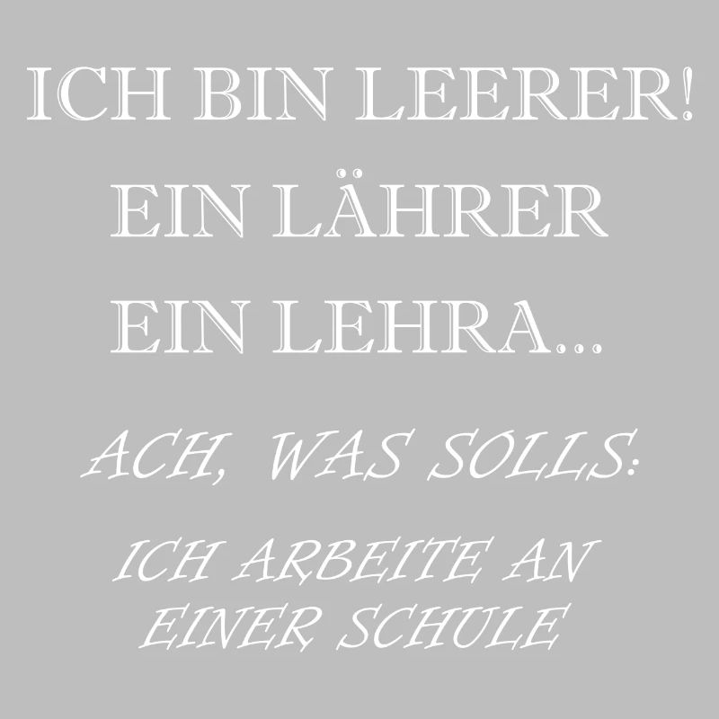 Ich bin Lehrer