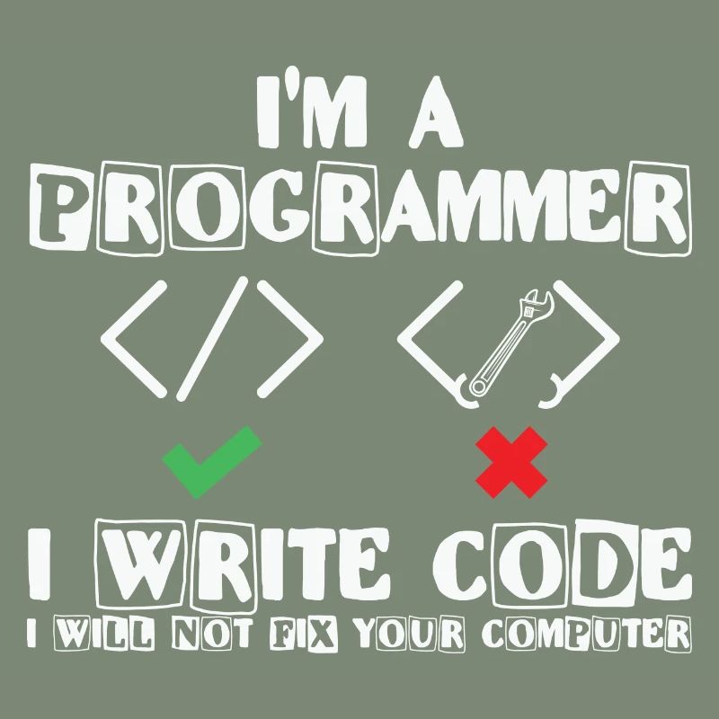 Je suis programmeur j’écris du code Lover Coding