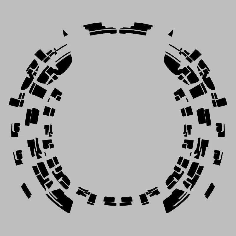 Modèle de frontière cercle rond cadre