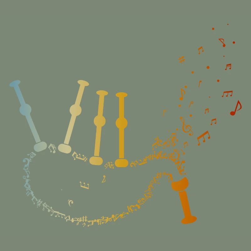 Cornemuse Musique Notes Cornemuse Joueurs de cornemuse