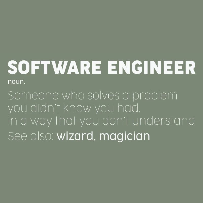 Software Engineer Noun Funny Programmer