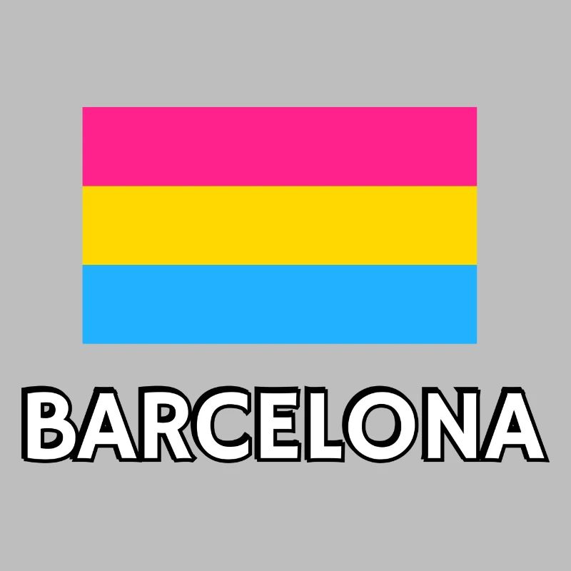 Drapeau de la Pan Pride Barcelone