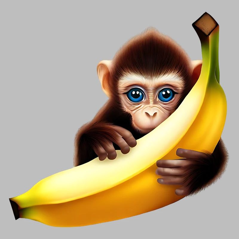 Banane à cache-cache de singe