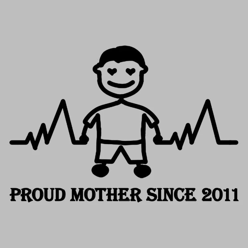 Stolzer Mutter seit 2011 eines Jungen