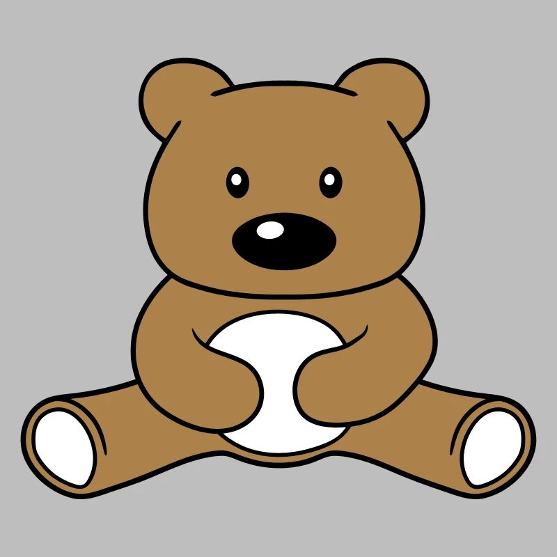 Baer mignon mignon assis petite bande dessinée bande dessinée cli
