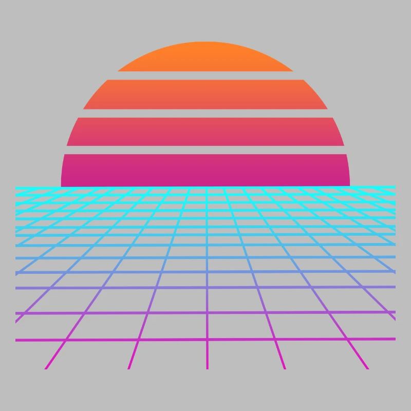 Synthwave Sunset. Maler Gift