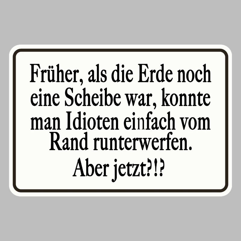 Früher als die Erde noch eine Scheibe war