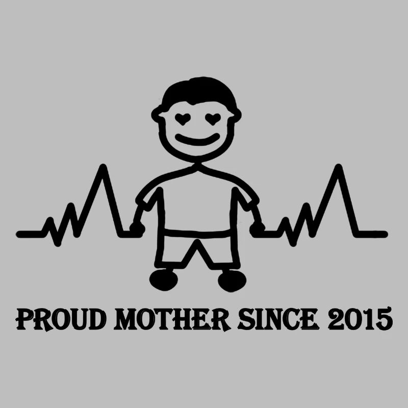 Stolze Mutter seit 2015 eines Jungen