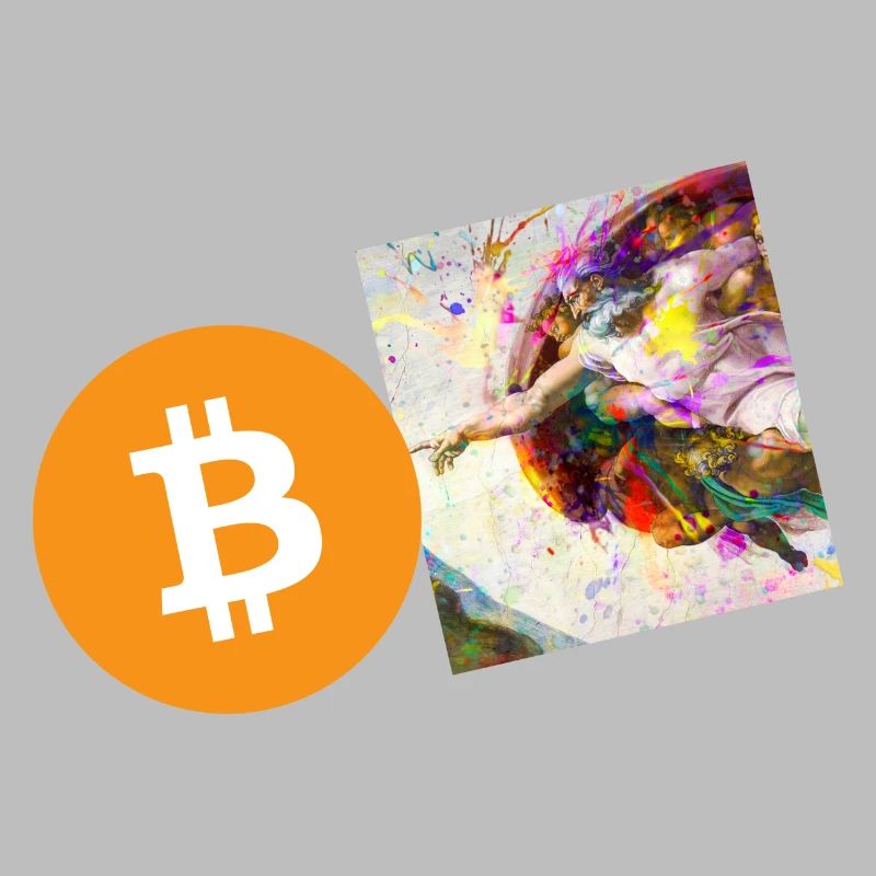 Main de création de crypto-monnaies 6 Bitcoin BTC