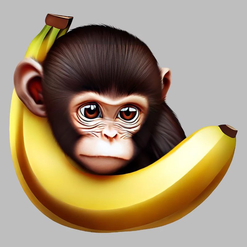 Banane à cache-cache de singe