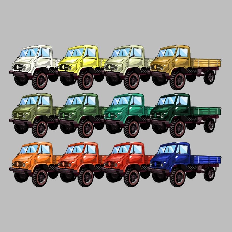 Farbpalette Unimog - Oldtimer - Regenbogen anders