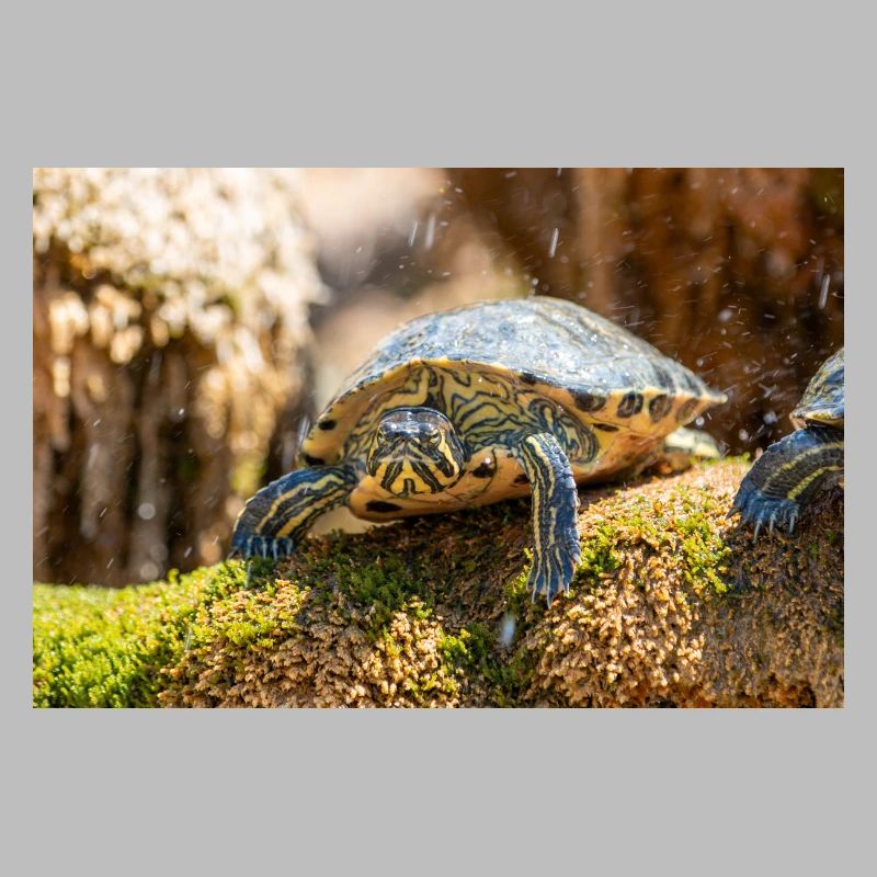Yellow-bellied slider Trachemys scripta scripta