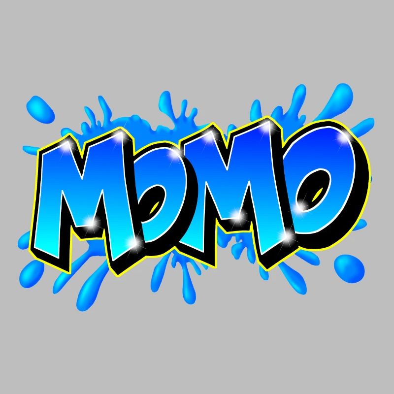 Graffiti Name MOMO printable on evrything