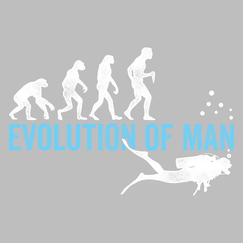 Evolution Graphic Diver Diving Scuba Diver Apnoe S
