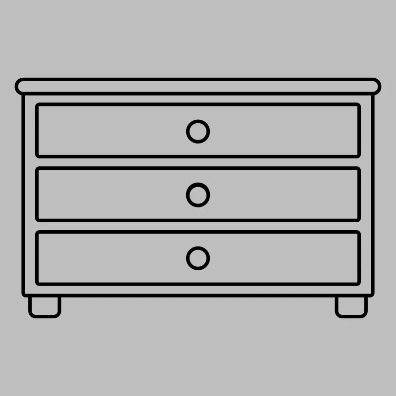 Möbelstück Schubladen Kommode Design