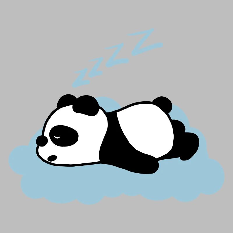 Panda endormi