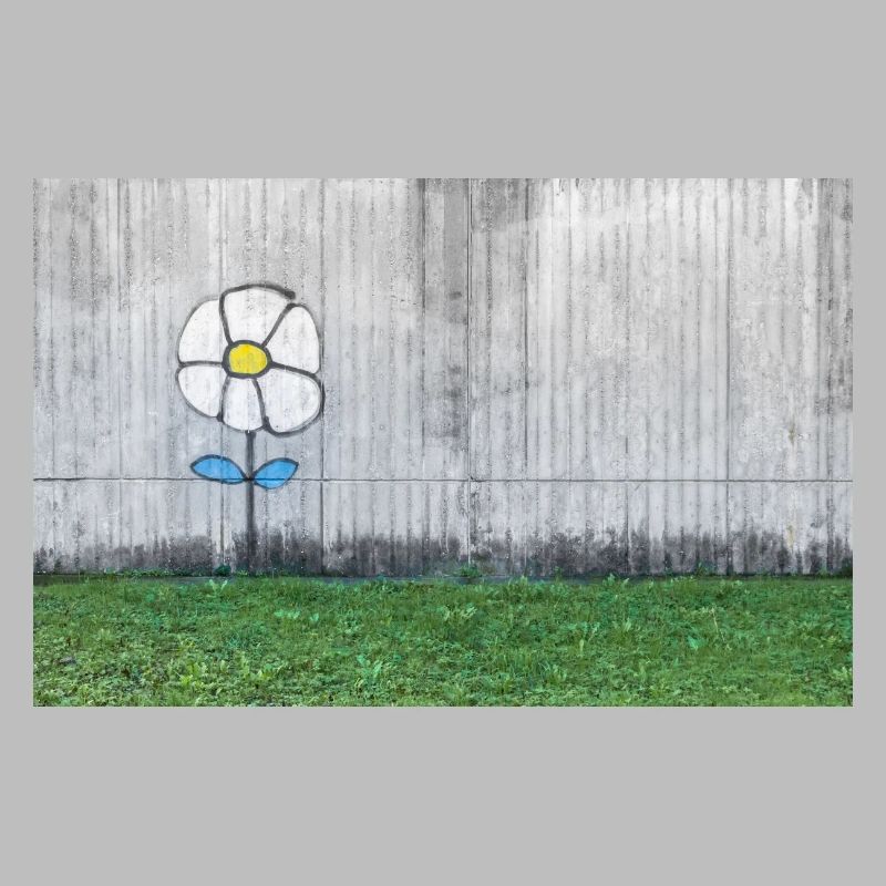 Graffiti eines Gänseblümchens