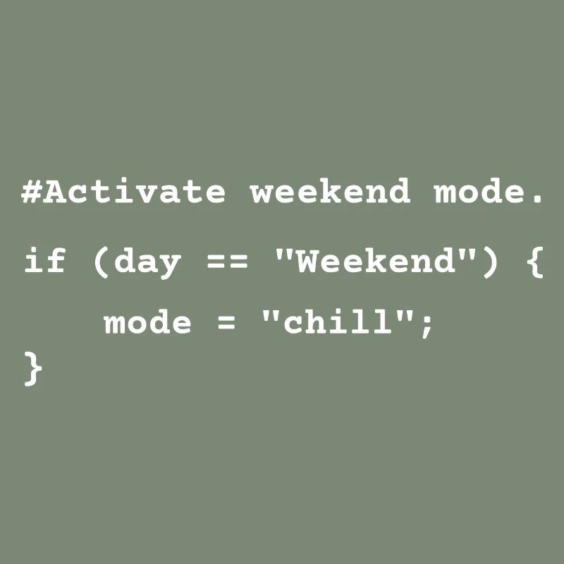 Weekend Mode Activated – Funny Coding T-Shirt
