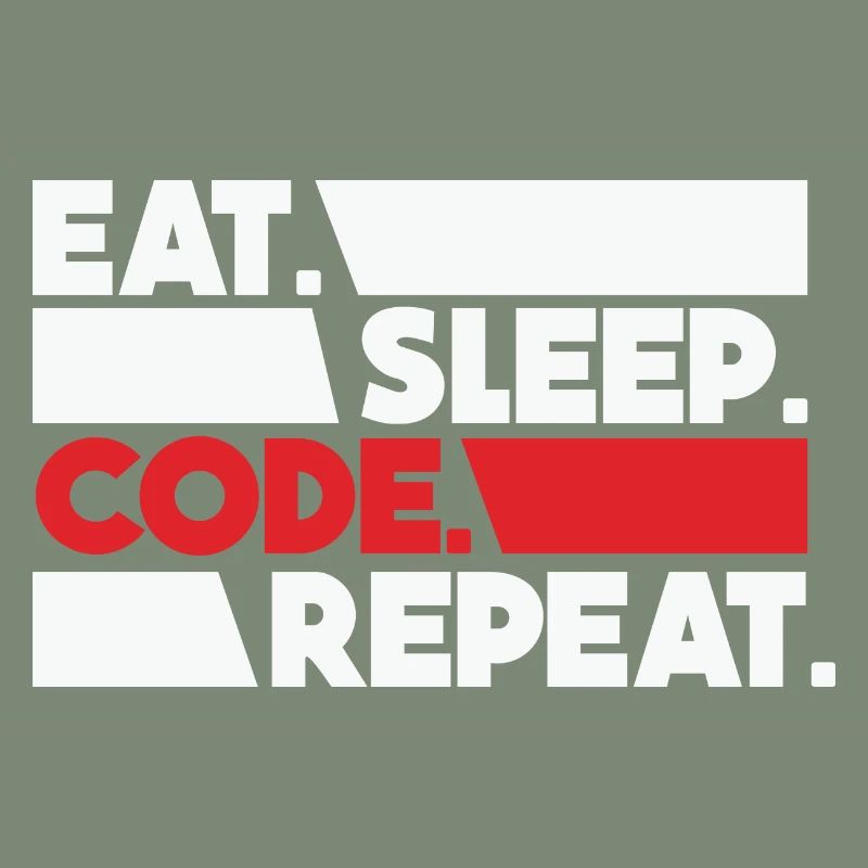Eat Sleep Code Repeat Programmeur Devloper