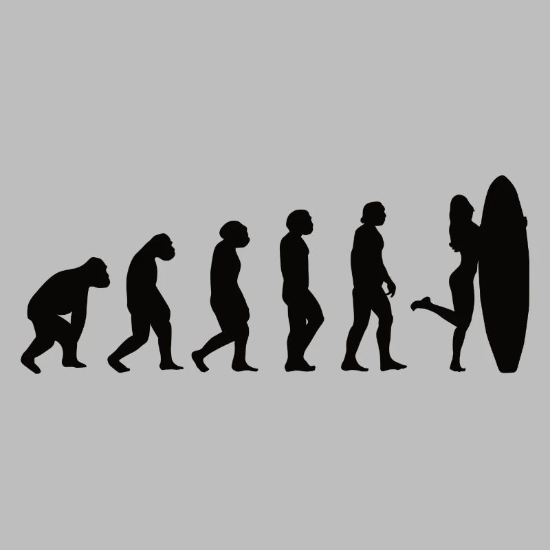 Surfer Surfboard Surfing Evolution Surfing