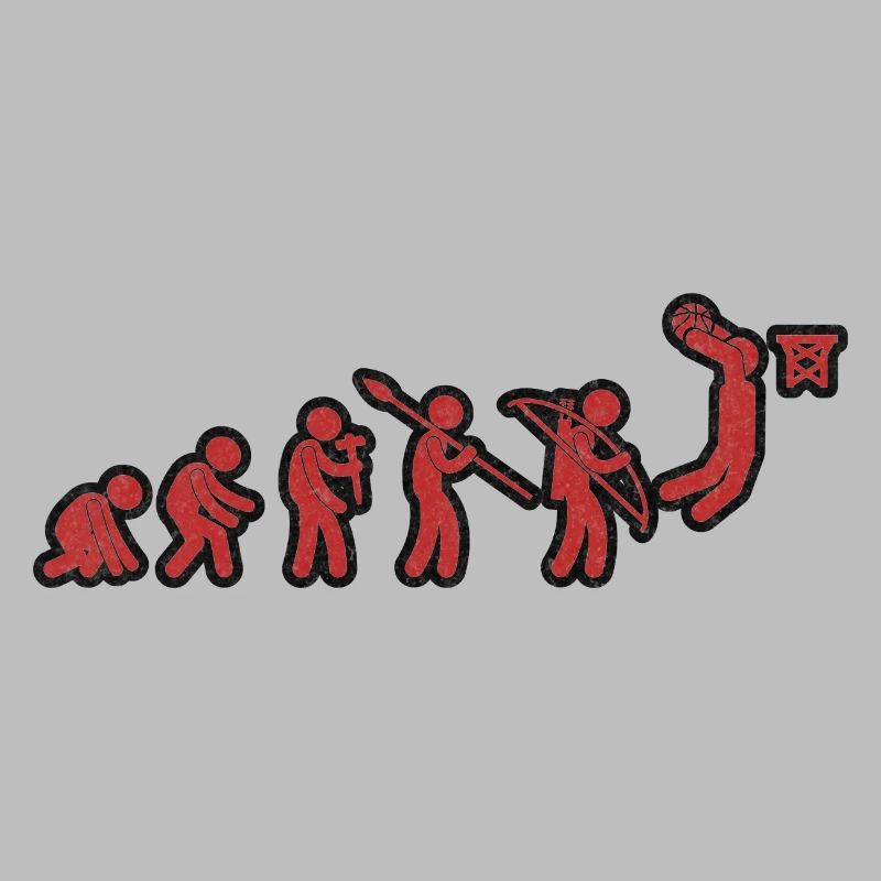 Evolution Basket-ball Rouge Grunge