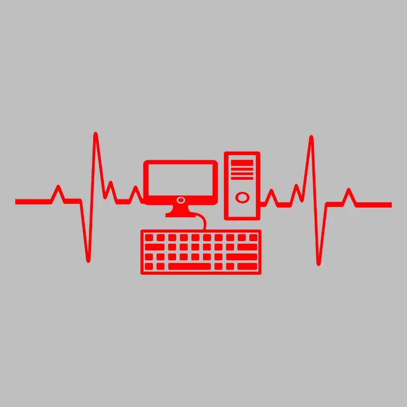 Heartbeat PC Gamer Computer Programmer