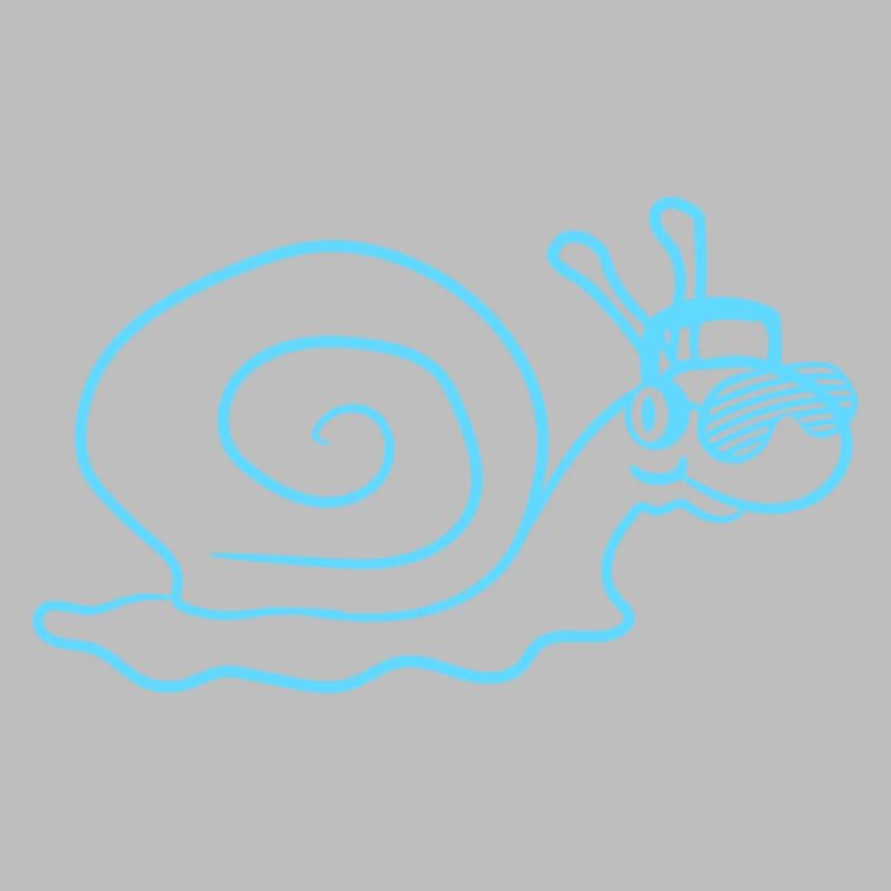 Cool DJ Snail Cute Shell