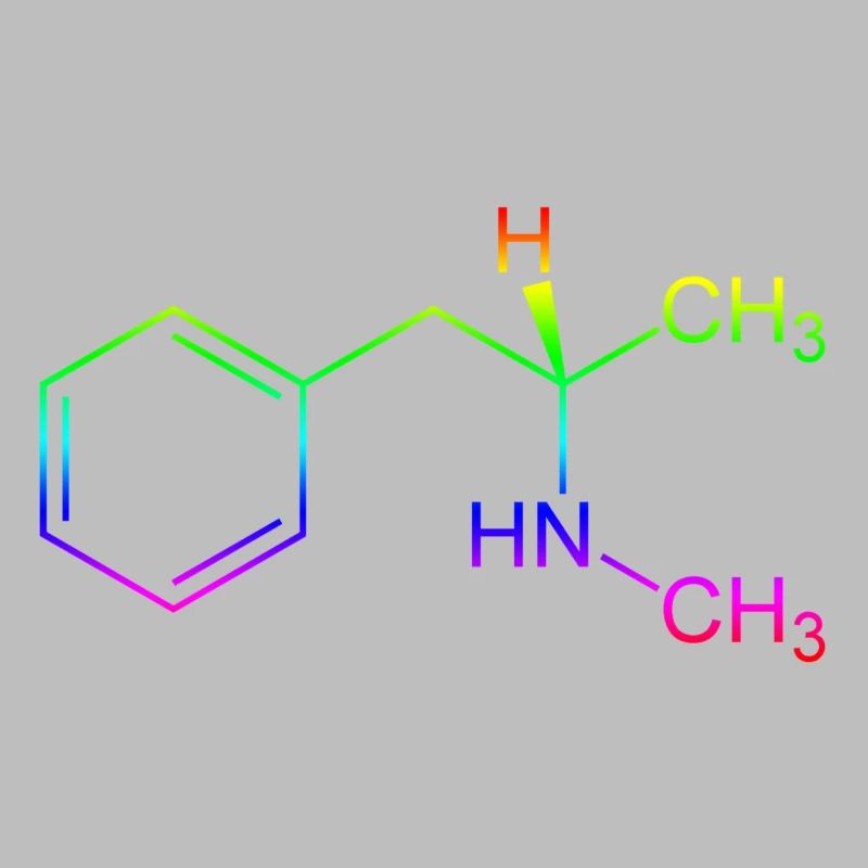 Methamphetamine Crystal Meth formule structurelle