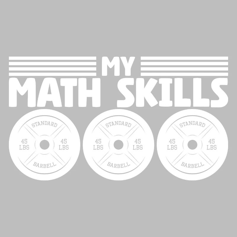 Plaques de poids d’haltérophile Bodybuilder Math