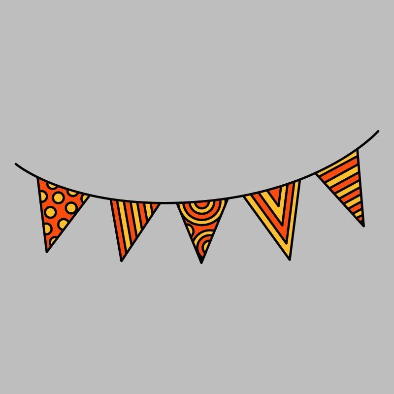 Pennant chain three-colour