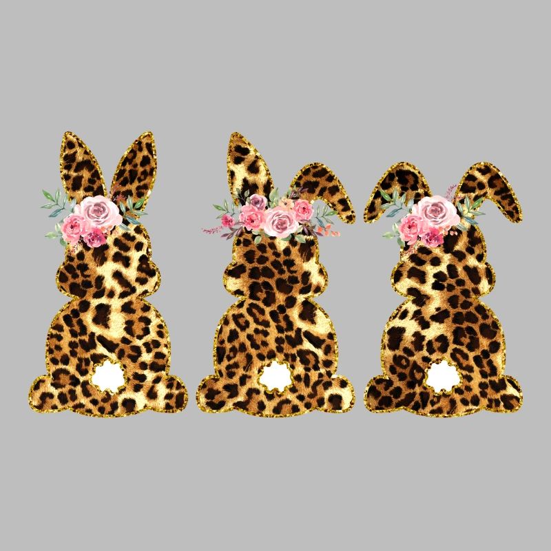 Leopard Easter bunnies Leopard Easter bunnies