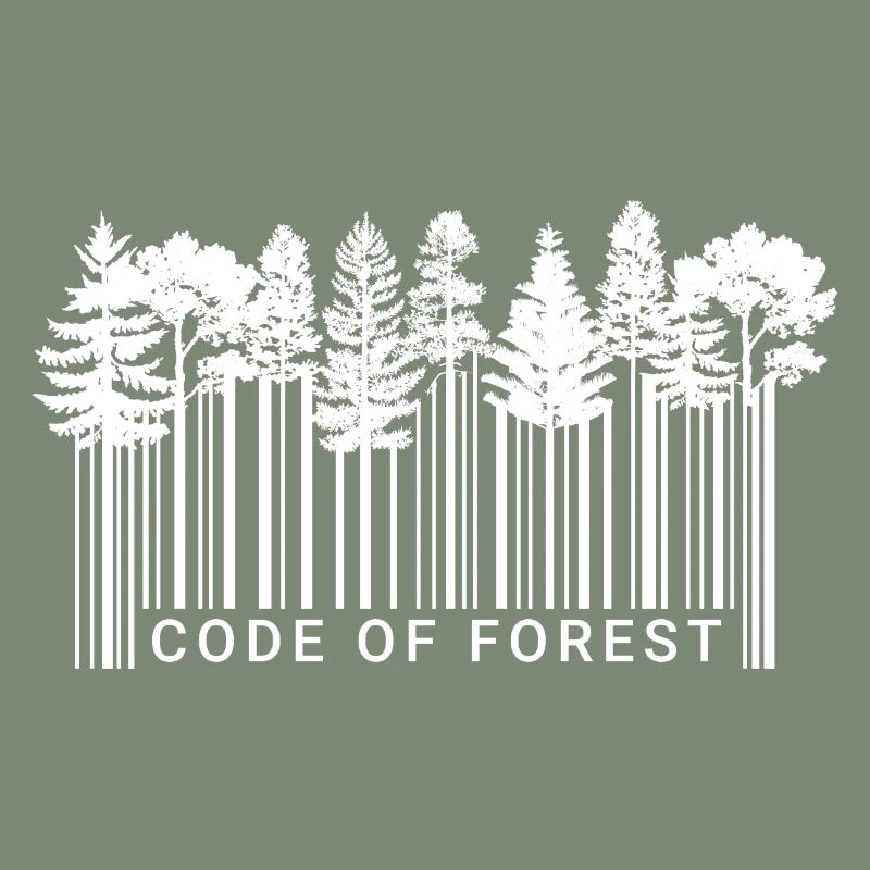 Barcode Wald Natur Wald Code Bäume 2